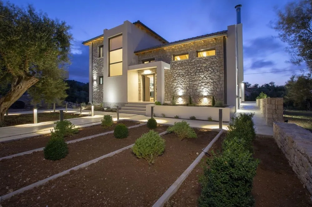 Olive green villas