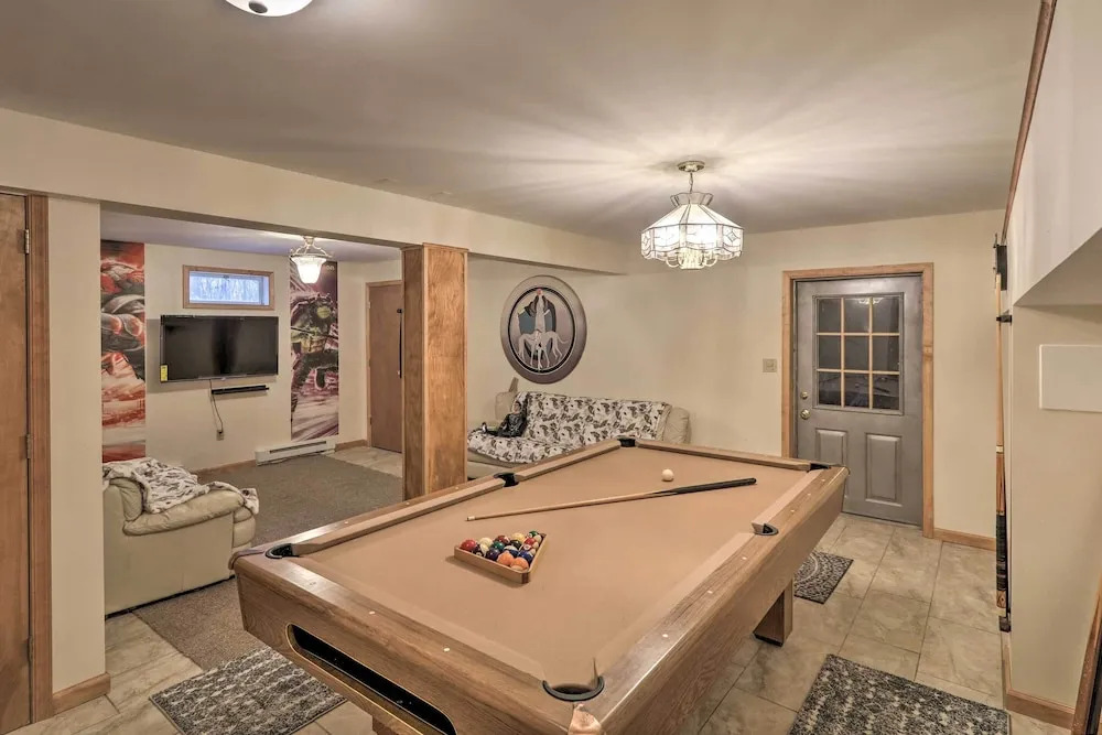 Home w/ Hot Tub, Fire Pit, Koi Pond: Walk to Lake!