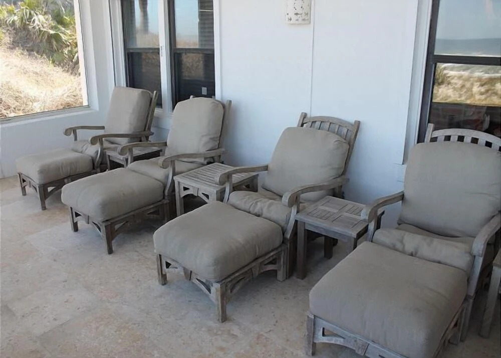 Ocean front Vacation Home with a large screened-in Patio by RedAwning