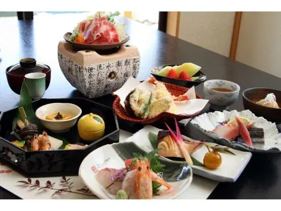 Japanese Hot Spring Hotel Local Fish Vegetable  Tsukisaki