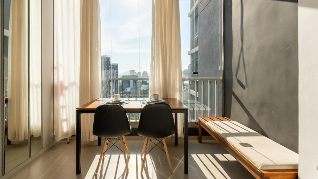 Studio Novíssimo com Piscina no Rooftop e vista para o Allianz Parque - VN 12