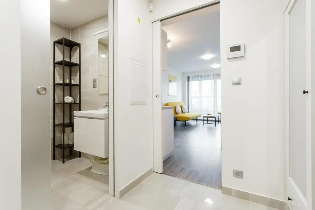 Yellow apartment with PARKING