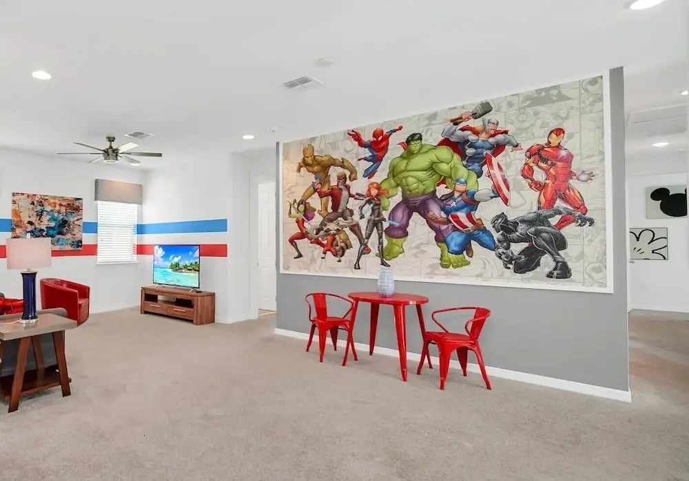 New Decor With Mickey, Nemo, Tinkerbell & Star Wars Rooms! Private Pool and Game Room