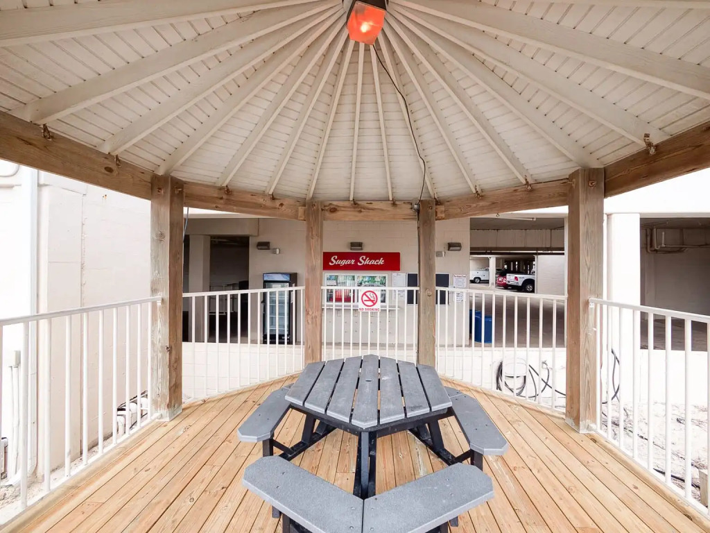 Sunset views overlooking the sugar sands in Orange Beach with multiple pools