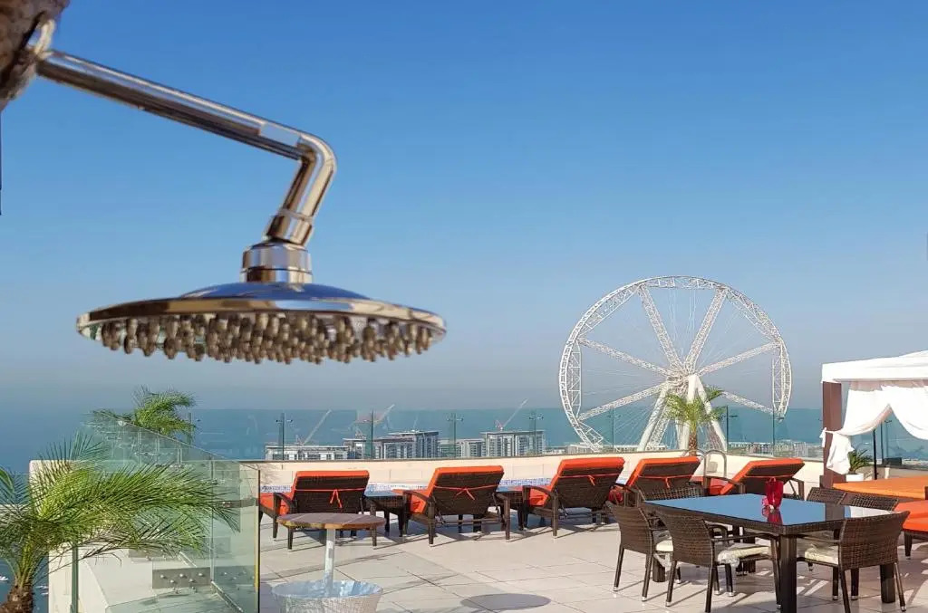 Dubai JBR Amaz Penthouse front sea 5 plus 1 Bdr private Climatized pool