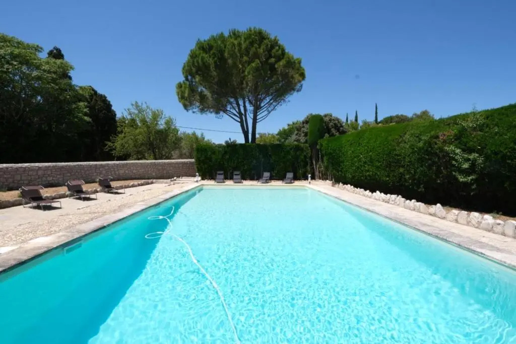 typical mas provençal with swimming pool in a small hamlet near mouriès in the alpilles in provence- 8 persons