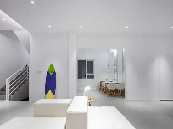 Floral·Sea Starry Surfing Design Homestay