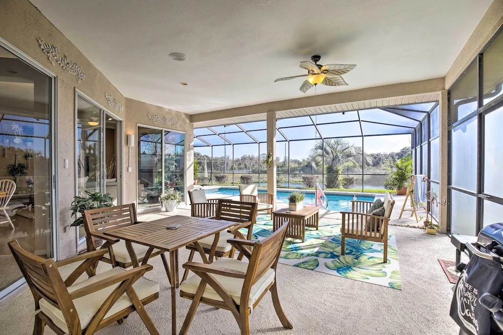 Bright & Sunny Riverview Oasis w/ Pool & Pond