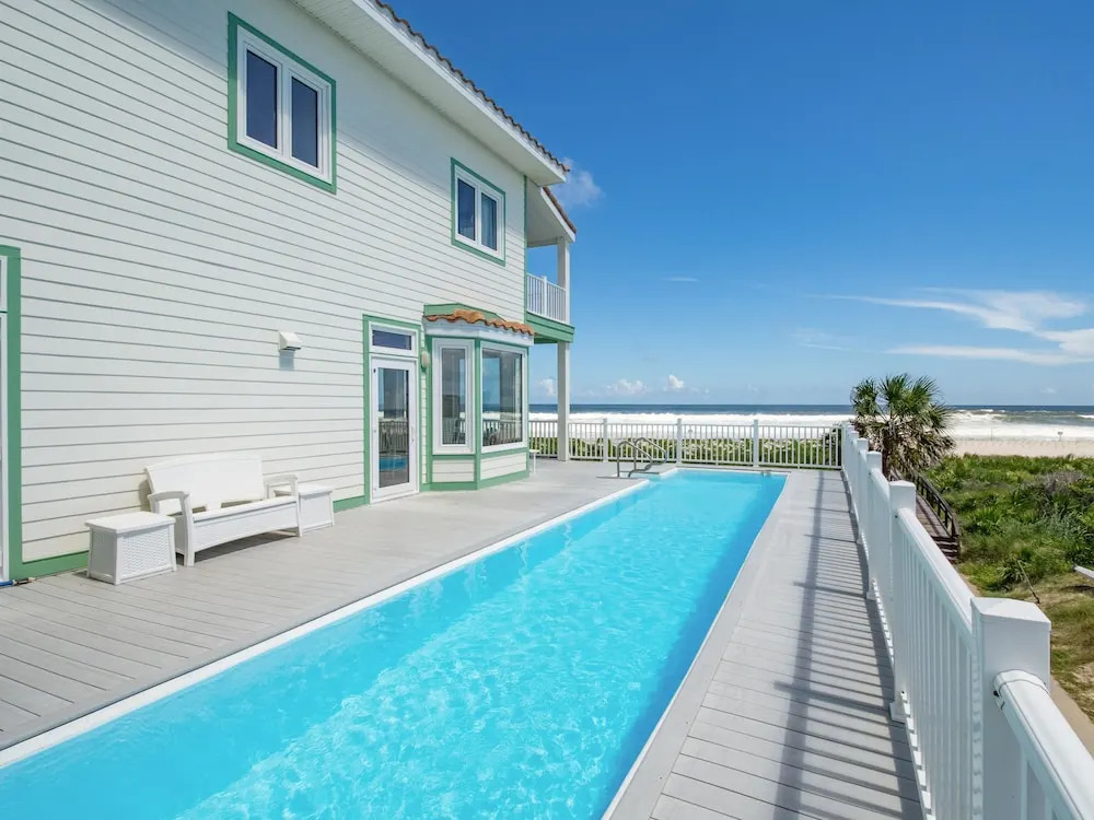 4br Oceanfront W/ Private Pool & 3 Balconies 4 Bedroom Home
