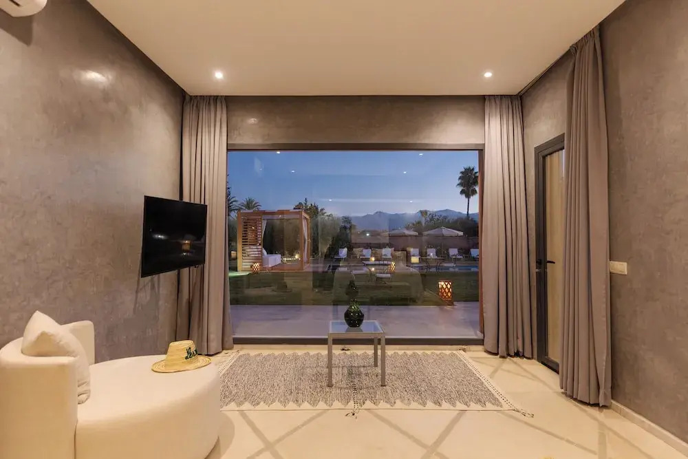Villa Roseaux heated pool Marrakech