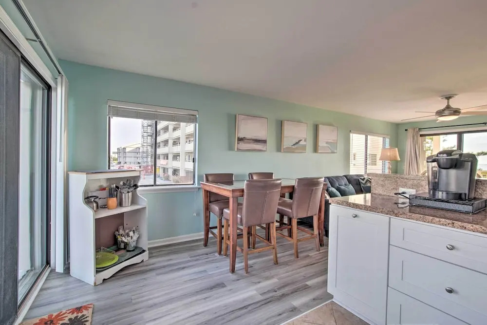 Walk to Shore! Ocean-view Condo in Carolina Beach