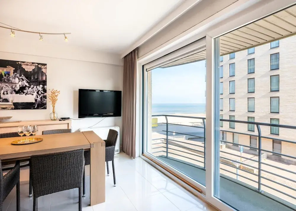 Apartment by Belgian Coast With Sea Views