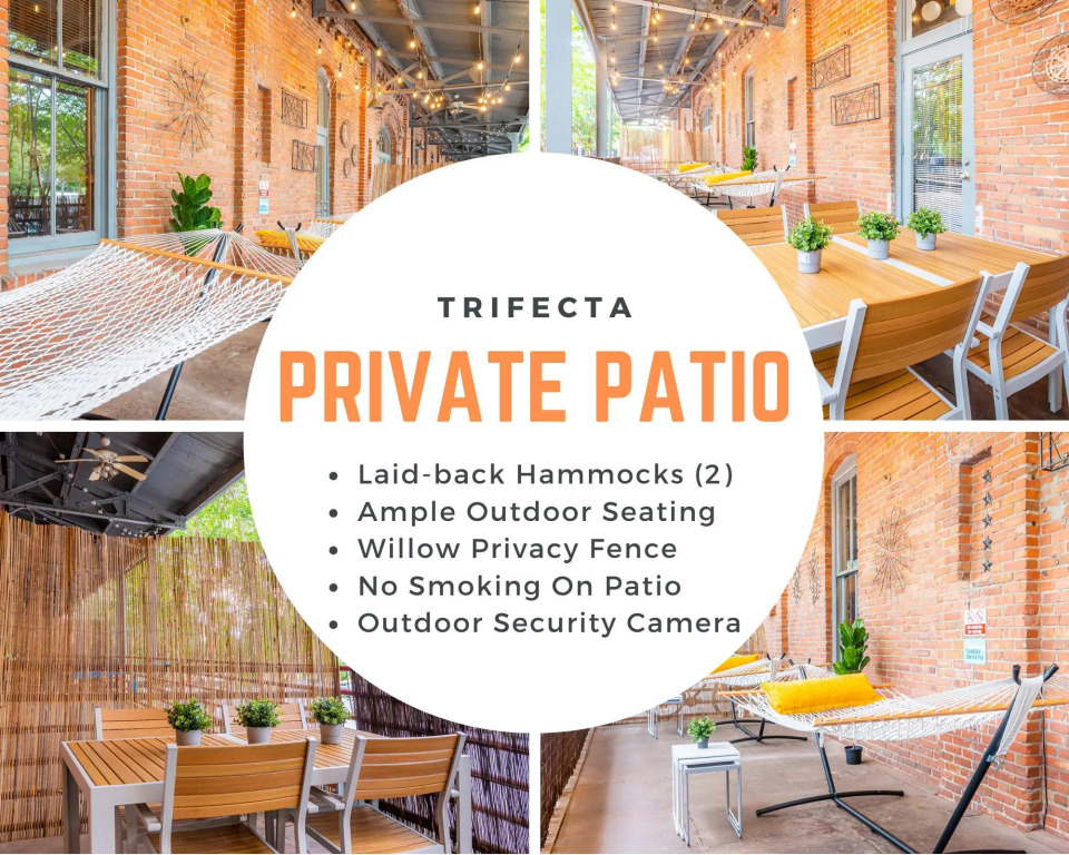 2 Bedroom Apartment with Large Patio, Hammocks