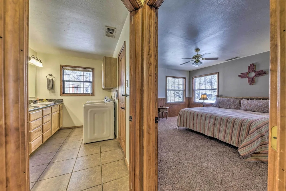 Lovely Creekside Ruidoso Home w/ Hot Tub & Deck!