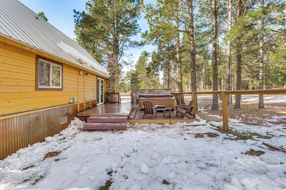 Hot Tub + Fireplace: Cozy Angel Fire A-frame Cabin