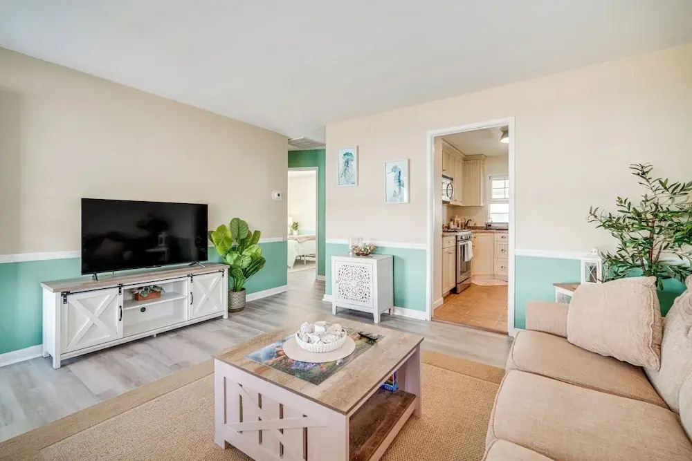1 Block to Brigantine Beach: Breezy Home w/ Patio!