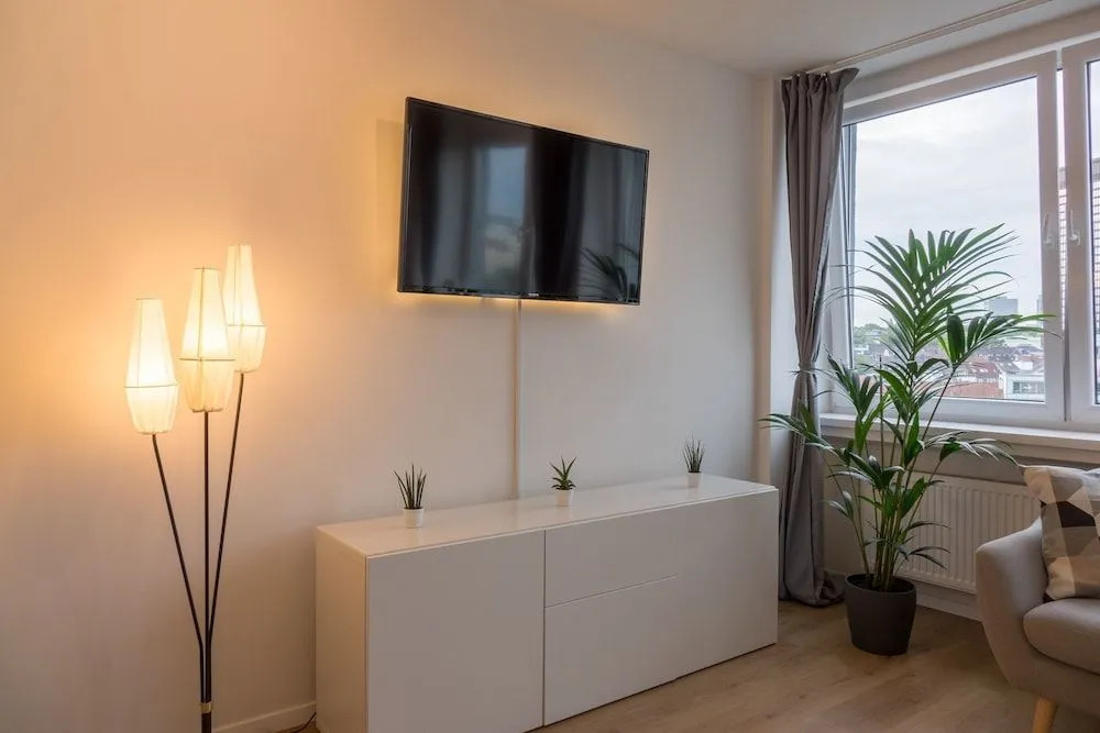Skyline-Apartment mit Blick auf Essen