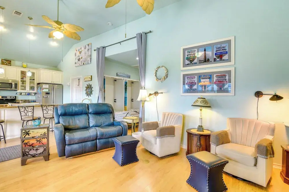Ocean-view Balcony! Coastal Haven in Crystal Beach