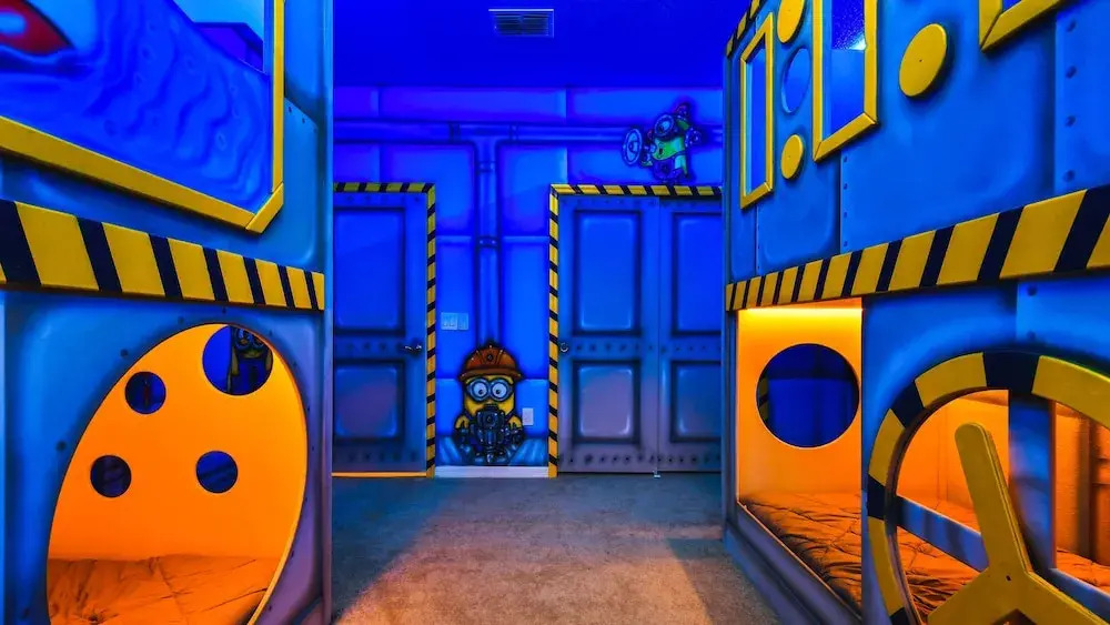 Mario Game Room Theater Loft w/ Pool Spa Disney