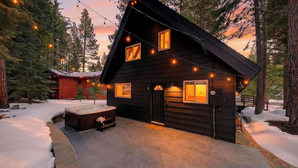 Hot Tub Firepit Loft Suite & Mins to World-class Skiing Tahoe A-frame Retreat by Avantstay