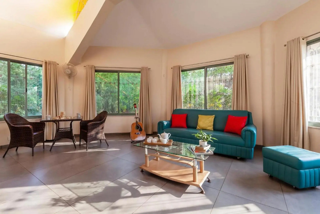 Morning Dew Retreat by StayVista - Modern interiors, Indoor games, Lush greenery, Pool & Gazebo await your escape