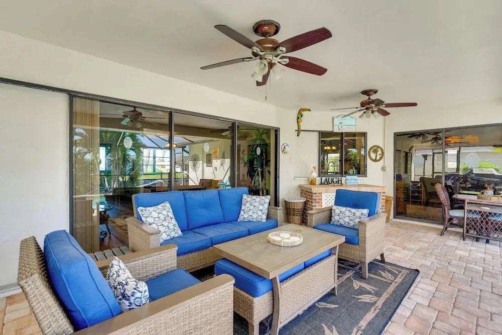 Canal-front Escape w/ Dock & Pool in Cape Coral
