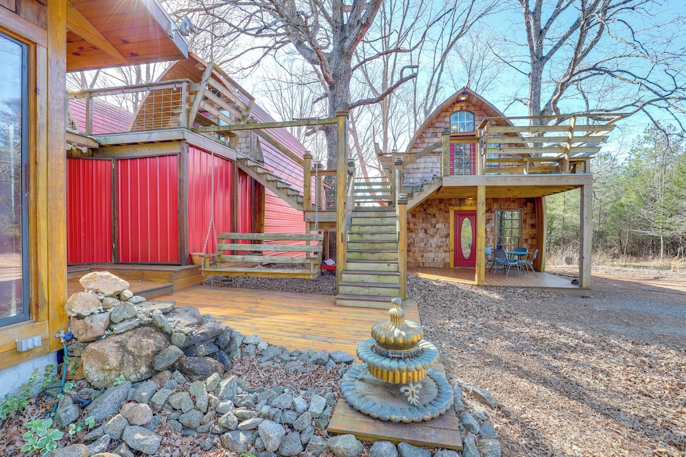 Mtn Cabin 1 Mi to Tiec: Outdoor Kitchen + Fire Pit