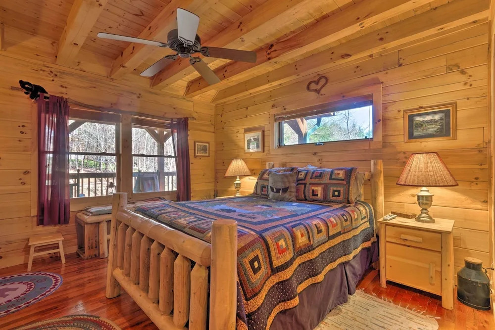 Lake Lure Log Cabin w/ Grill, Near Hiking