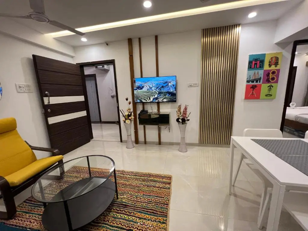 2BR Mumbai theme service apartment for staycation by FLORA STAYS