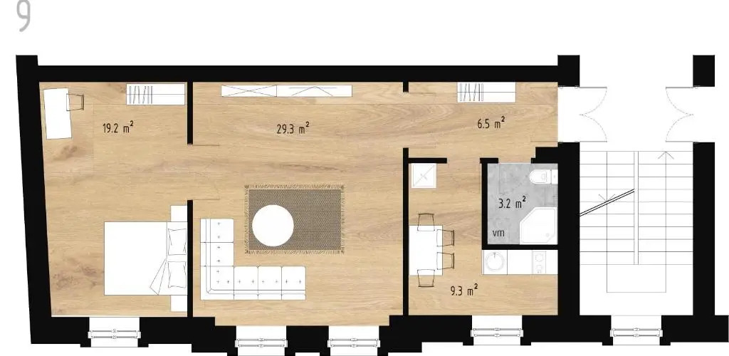 Gourmet Storie's AP 68sqm Renovated Free parking
