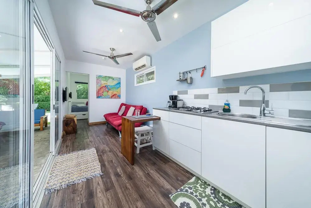 Tiny Home w Pool Backyard Parking BBQ Kitchen More in Playa Potrero