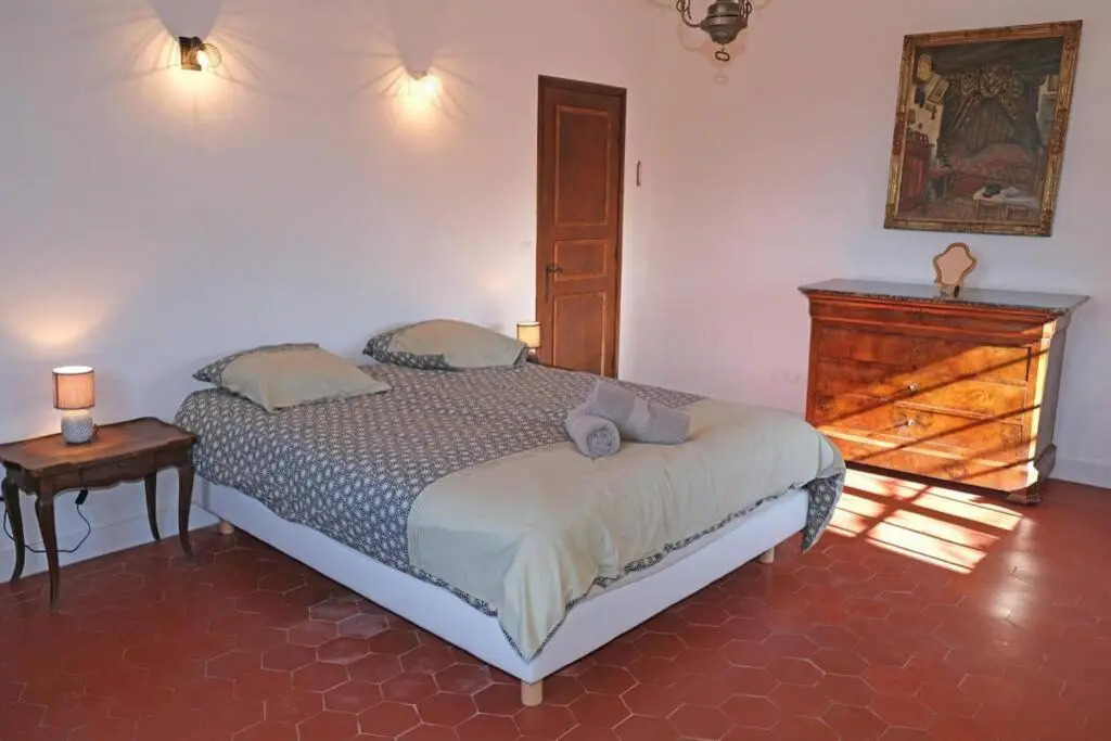 typical mas provençal with swimming pool in a small hamlet near mouriès in the alpilles in provence- 8 persons