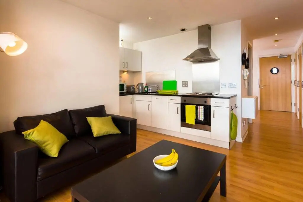Trendy 10th floor studio apartment