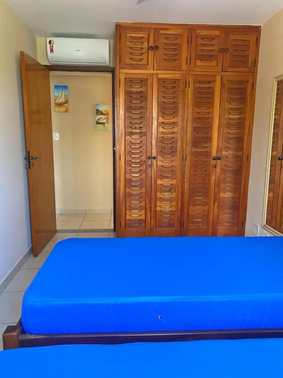 Lindo Apartamento Praia Grande Tenório pé na areia com ar