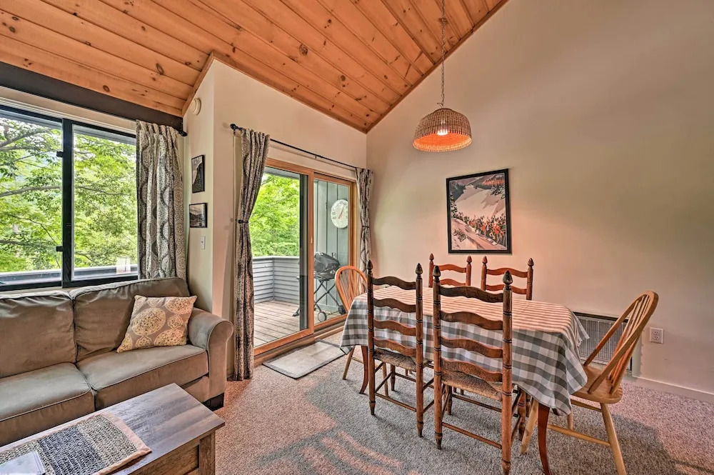 Village of Loon Mtn Condo with Fireplace and Balcony!