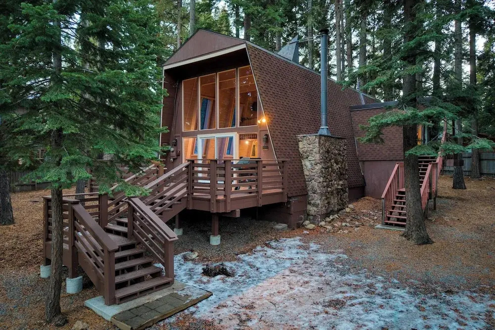Lundy Bearden Serene Tahoe Retreat With Deck Fireplace and Forest Views