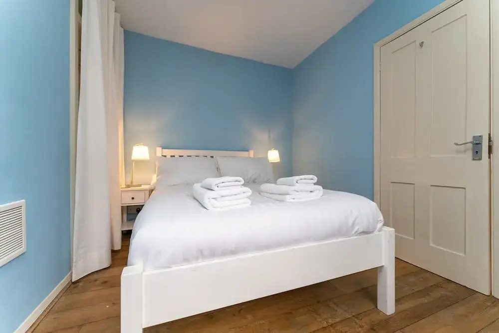 Host Stay Blue Hues on Over Street