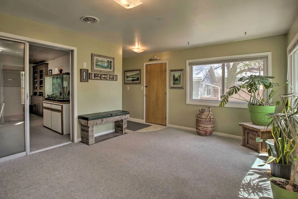 Walkable Ten Sleep House w/ Patio & Sunroom!