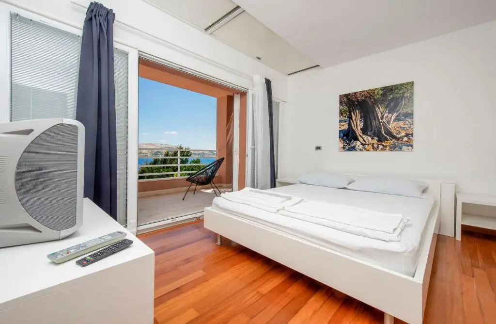 Luxury Seafront Villa Exclusive Pag with private pool by the beach on Pag island