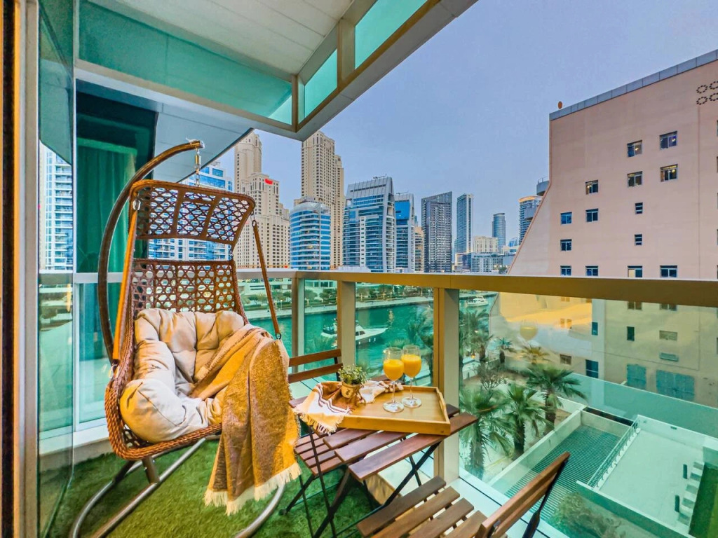 Квартира Marina Elegance: Walk to JBR Beach & Ain Dubai