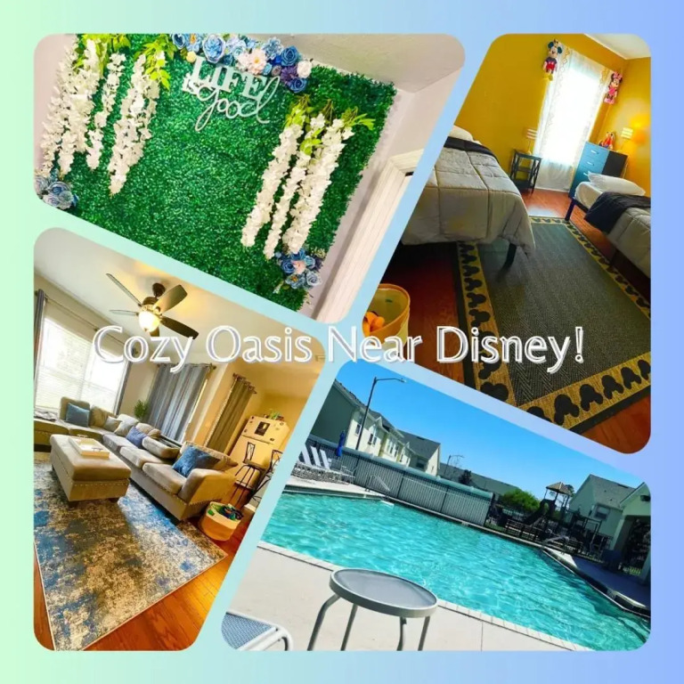 Entire Cozy 4 bed 3 bath Townhome near Disney!