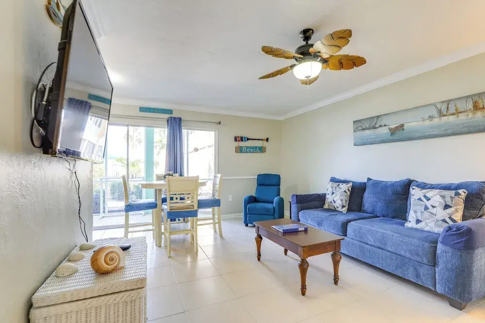 Gulf Getaway With Porch + Direct Beach Access!