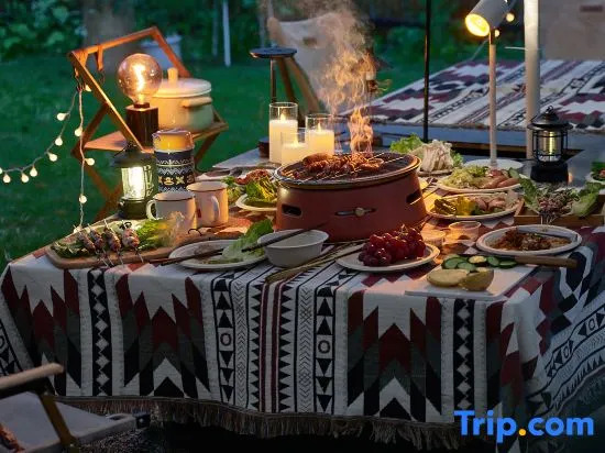 Yunshang Grassland·HilingCamp Mountain Xiashanshe Mountain Wild Hot Spring Holiday Beauty