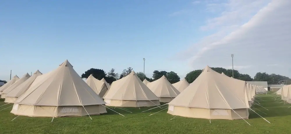 Nine Yards Bell Tents at the TT - Castletown