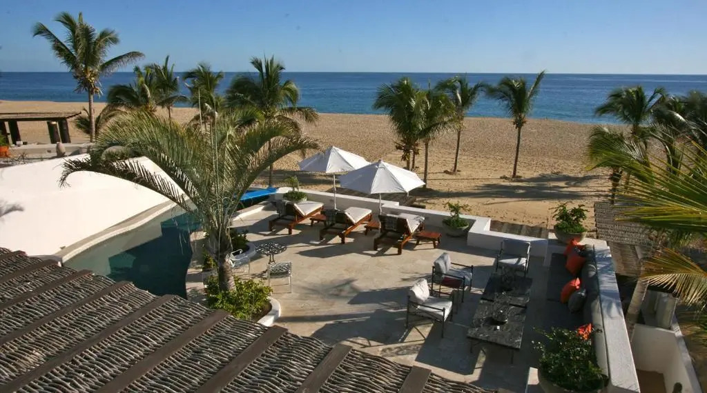 Spectacular 3-Story Beachfront Villa with a Huge Pool Patio