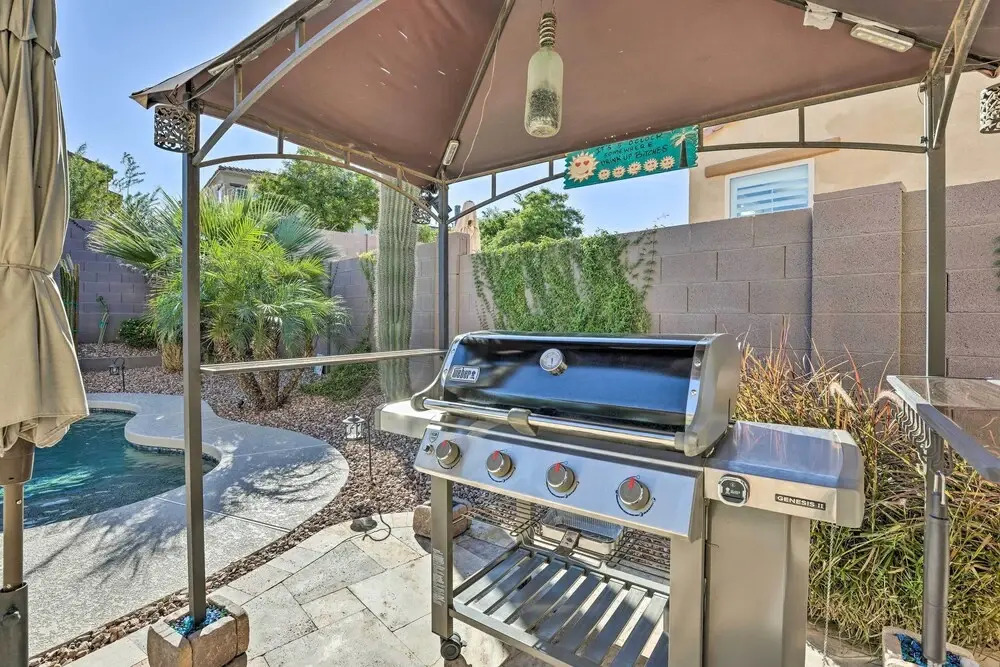 Luxe Goodyear Home w/ Serene Backyard & Game Room