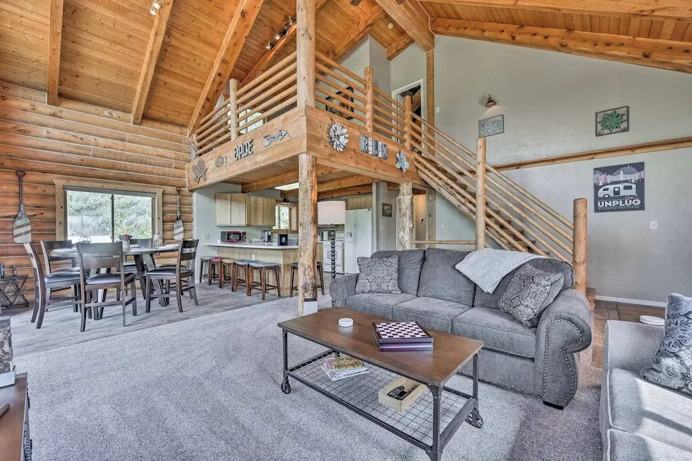 Spacious Hilltop Cabin w/ Deck & Scenic Views!