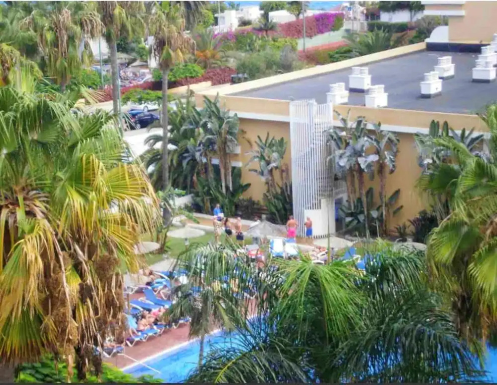 Apartment with One Bedroom in Puerto de la Cruz, with Wonderful Sea View, Shared Pool, Enclosed Garden - 900 Km From the Beach