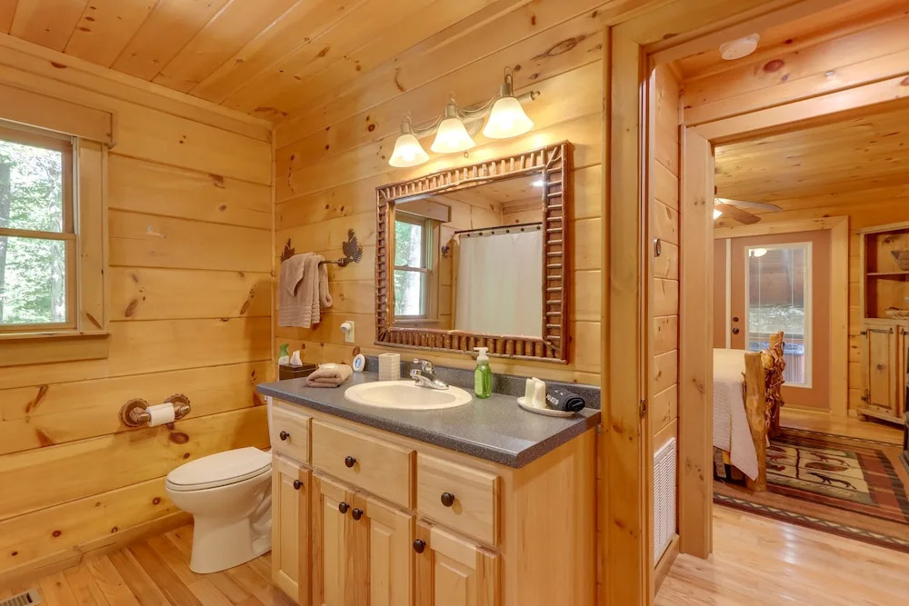 Blue Ridge Cabin Rental w/ Hot Tub & Creek Access!