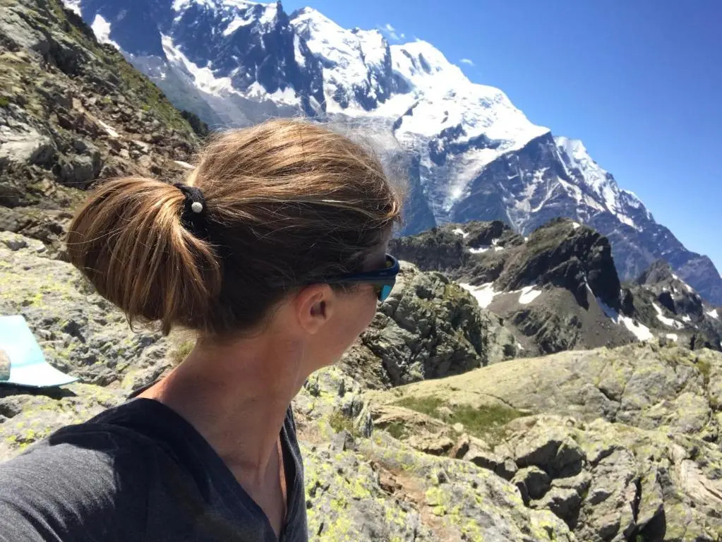 Marie Mont Blanc vue Mont Blanc
